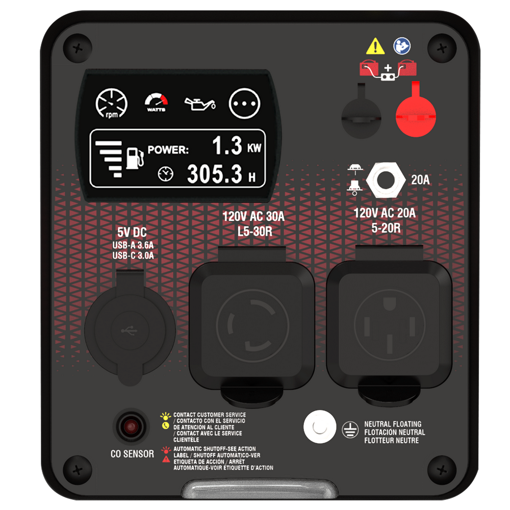 XOS2300i Ultra Lightweight Inverter Generator(Refurbished) with CO alarm and LED light
