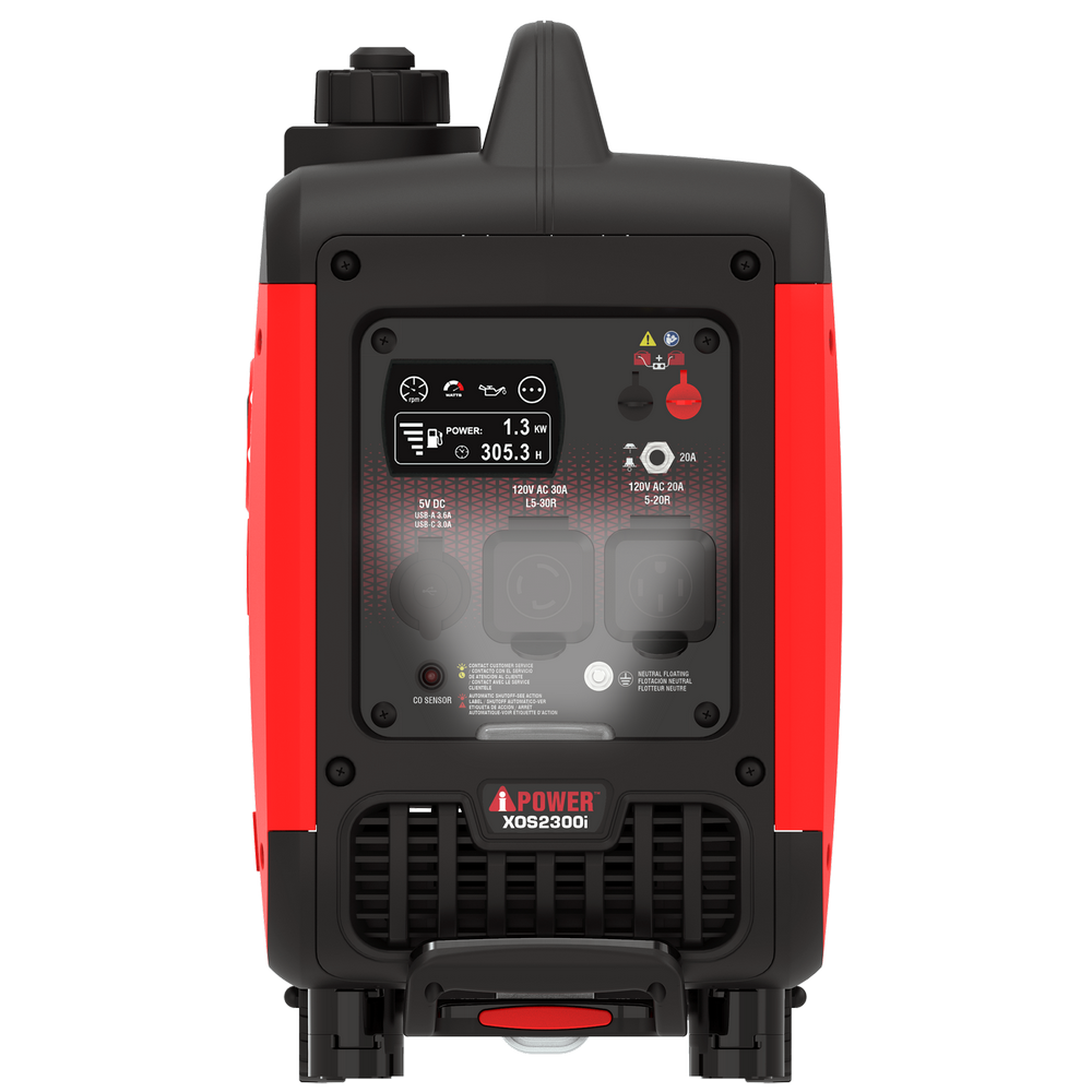 XOS2300i Ultra Lightweight Inverter Generator(Refurbished) with CO alarm and LED light