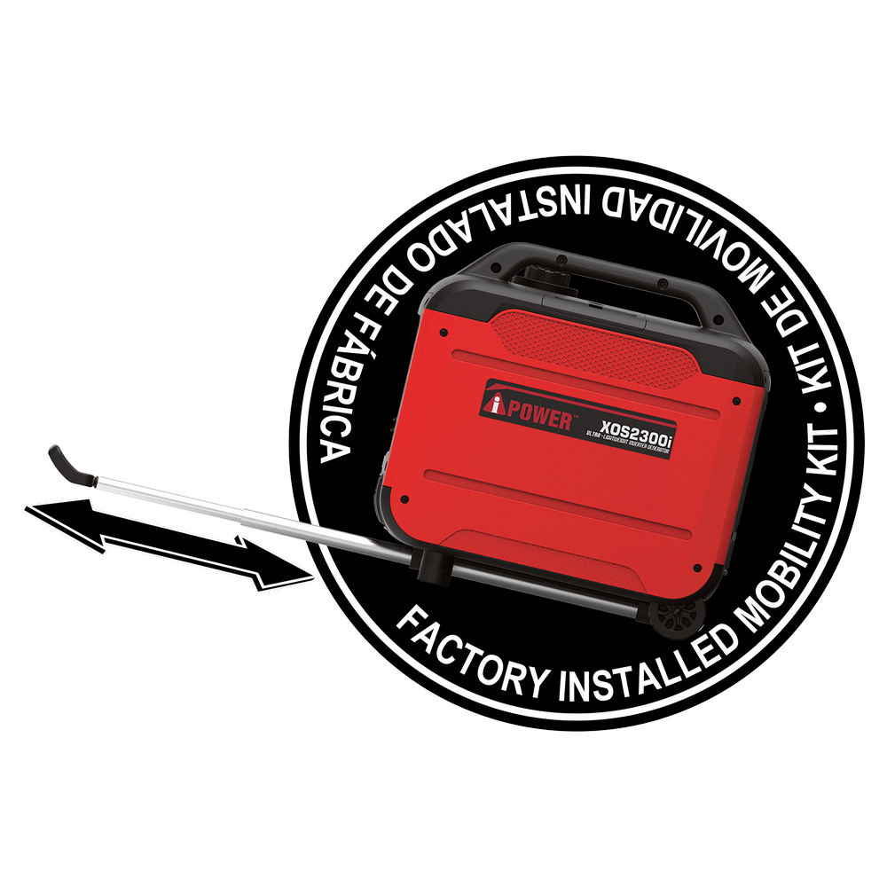 XOS2300i Ultra Lightweight Inverter Generator(Refurbished) with CO alarm and LED light