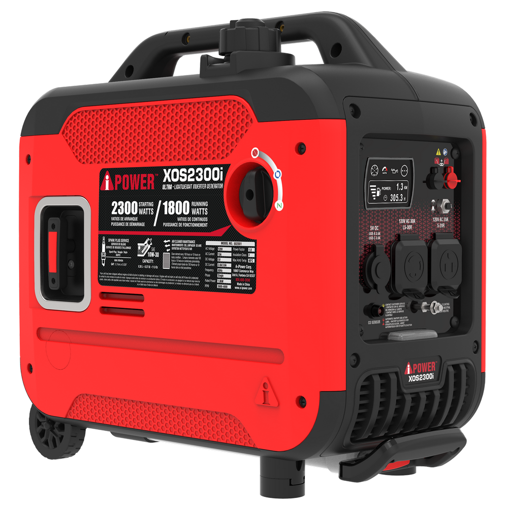 XOS2300i Ultra Lightweight Inverter Generator(Refurbished) with CO alarm and LED light