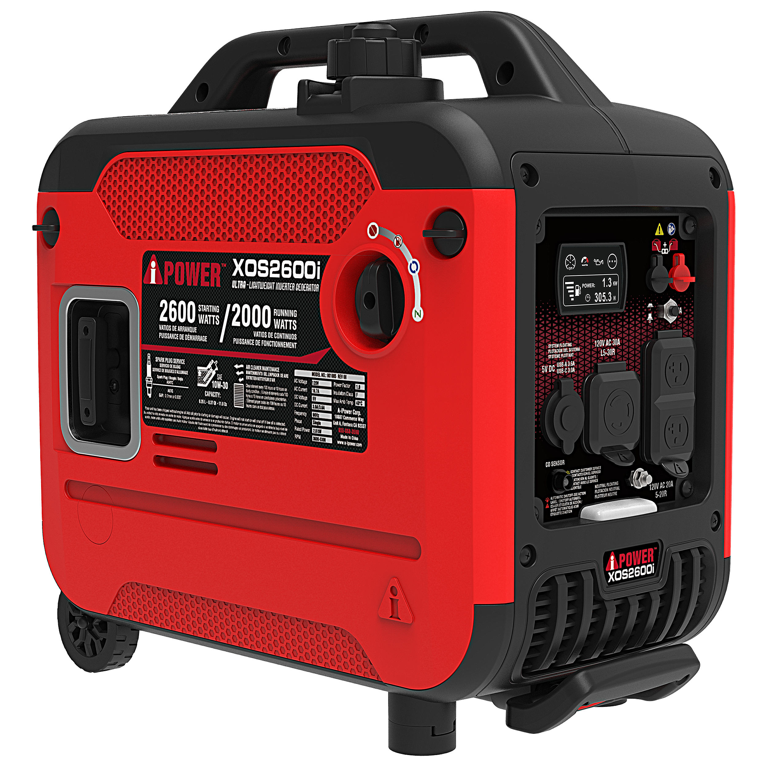 XOS2600i - 2600 Watt Inverter Generator