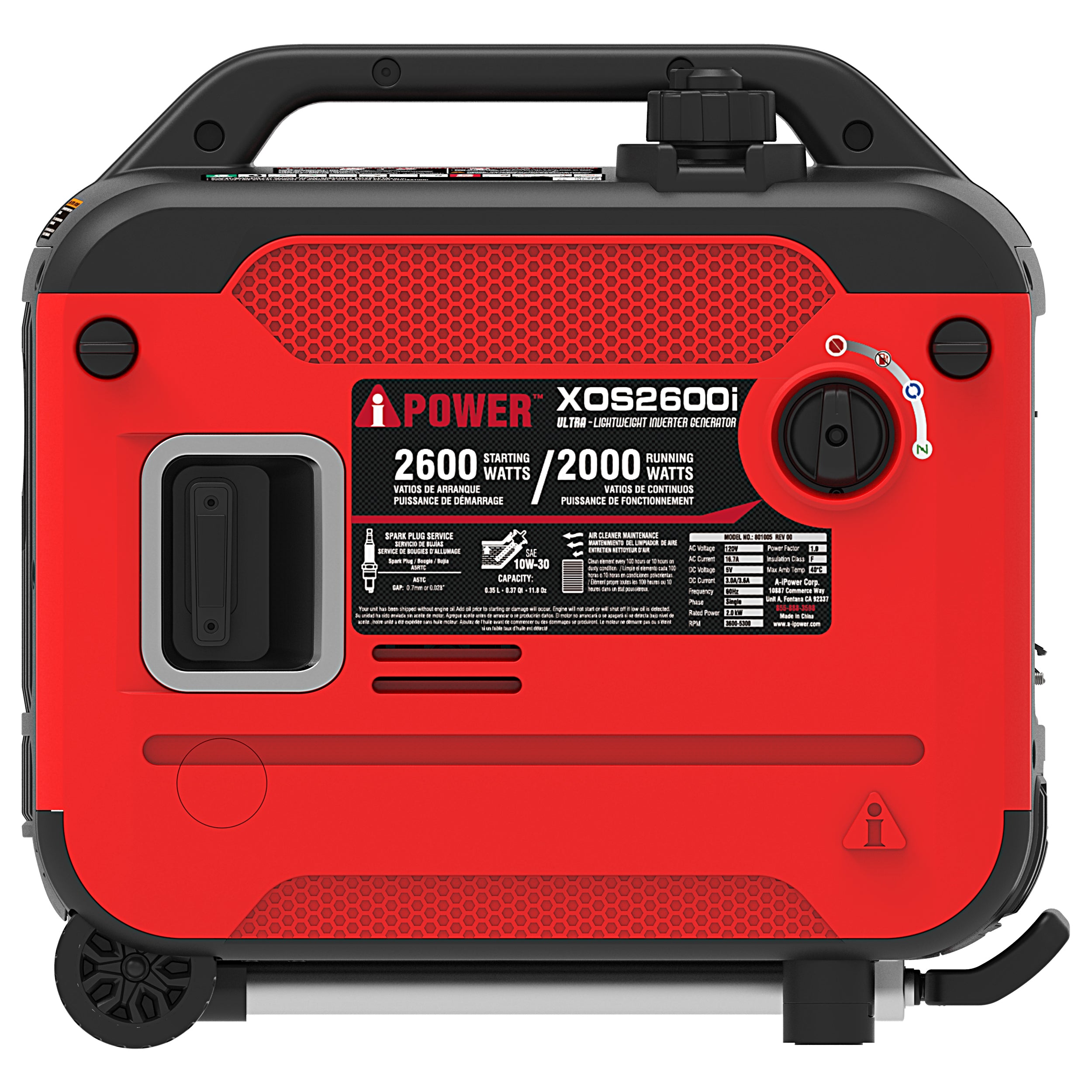 XOS2600i - 2600 Watt Inverter Generator