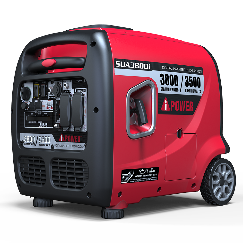 A-iPower 3800W Portable Inverter Generator Quiet Gas Powered 3500 Running Watts for Home Backup RV Camping SUA3800i