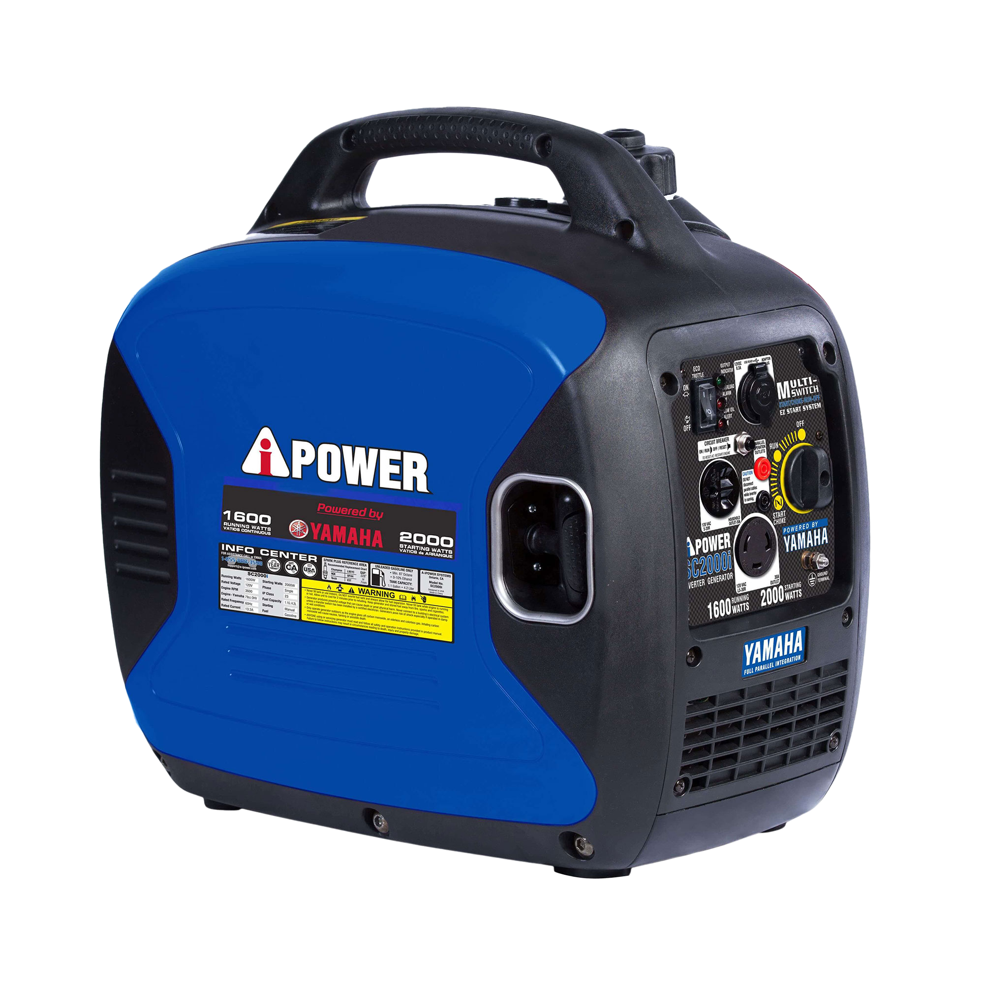 1200W A-iPower Inverter Stromerzeuger Benzin SC1400i