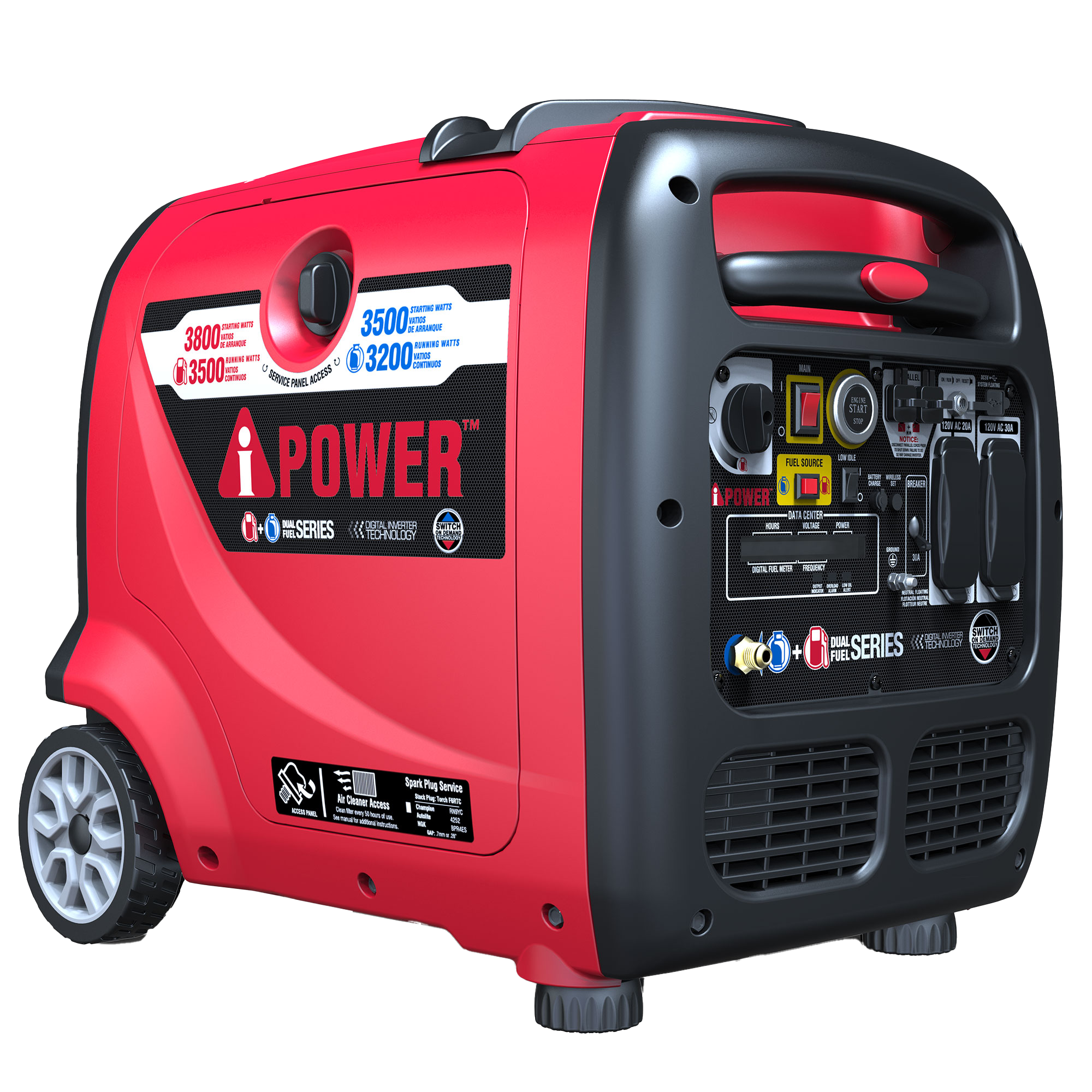 SUA3800iED - 3800 Watt<br> Dual Fuel Inverter Generator