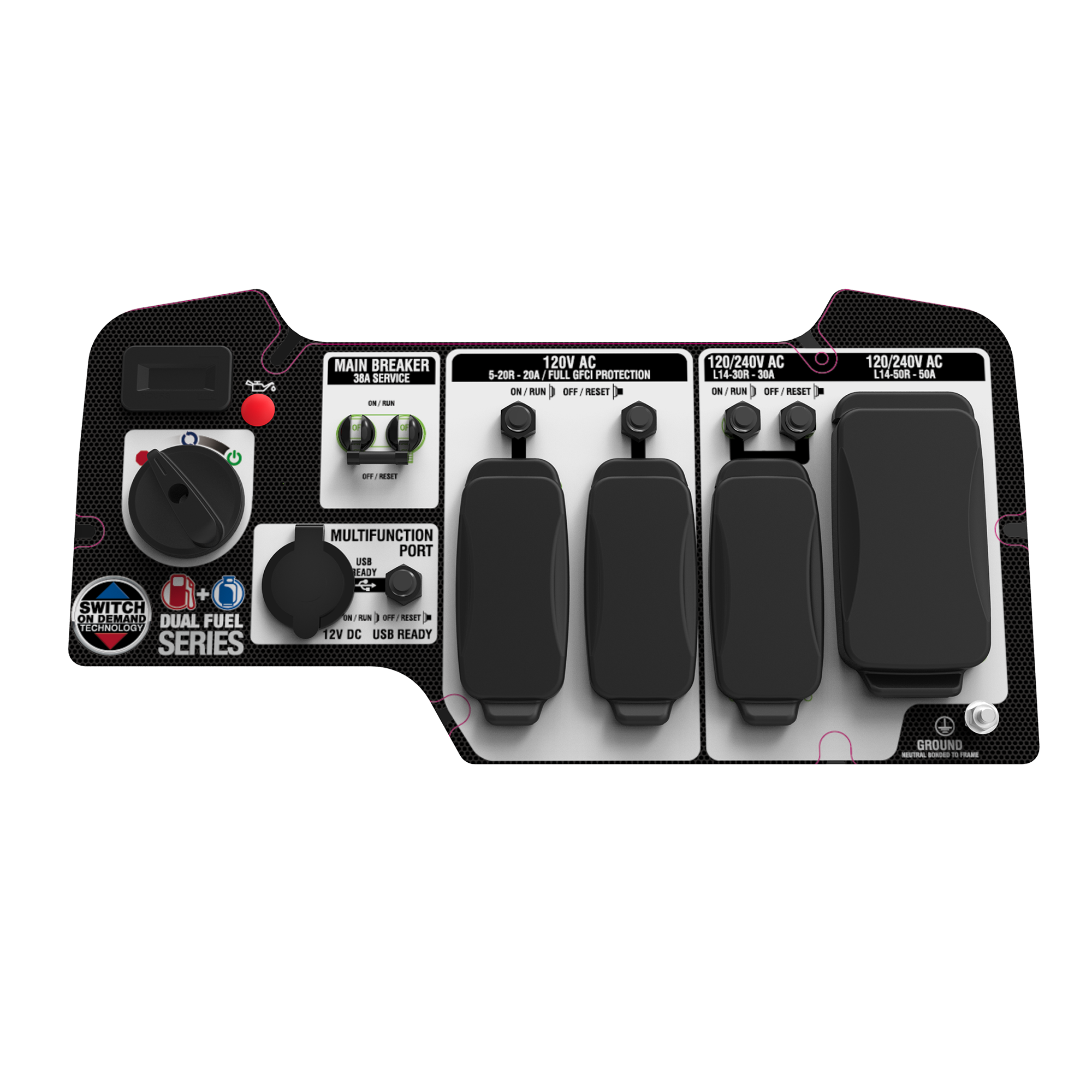 SUA12000ED - 12000 Watt Dual Fuel Portable Generator