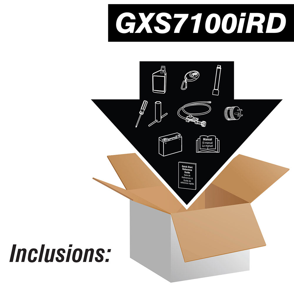 GXS7100iRD - 7100 Watt Dual Fuel With Remote Start Inverter Generator