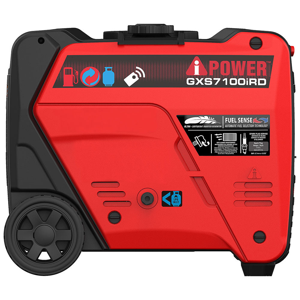 GXS7100iRD - 7100 Watt Dual Fuel With Remote Start Inverter Generator